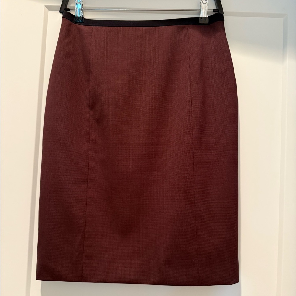 Boss Deep Red Pencil Skirt
